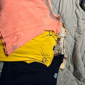 Lot of 4 womens sleeveless blouses size large